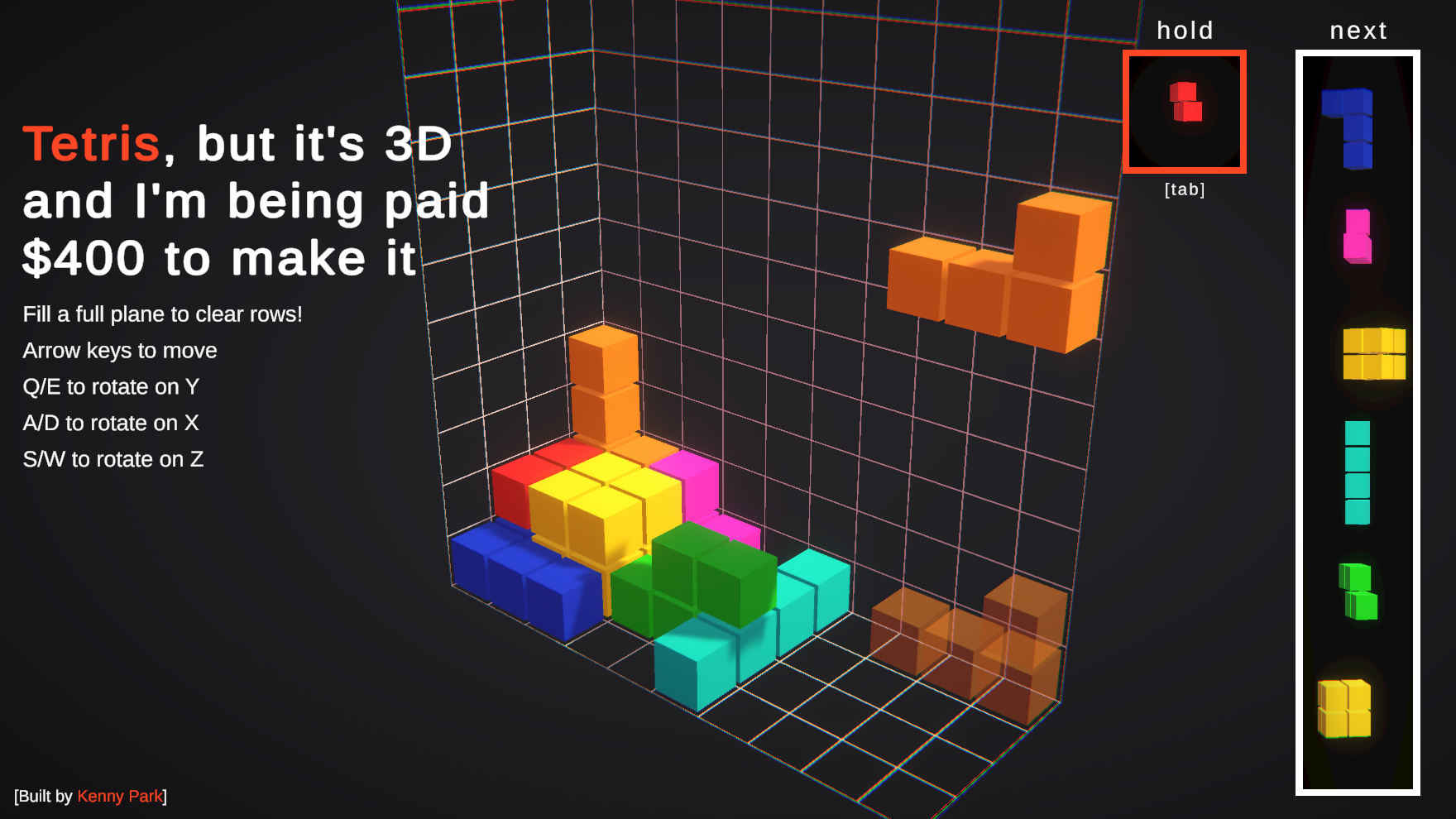 Play an extremely confusing game of Tetris in 3D with Blockability 3d  [Windows 8]